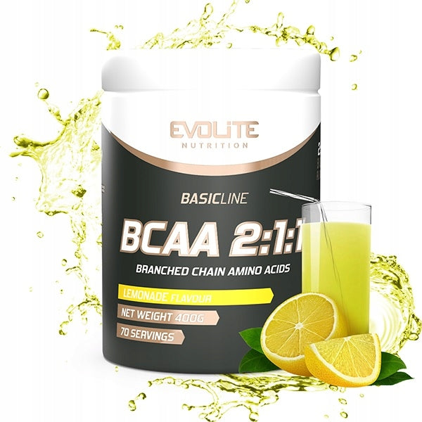 Evolite BCAA 2:1:1 400g lemon Expiration date at least 3 months from the date of purchase