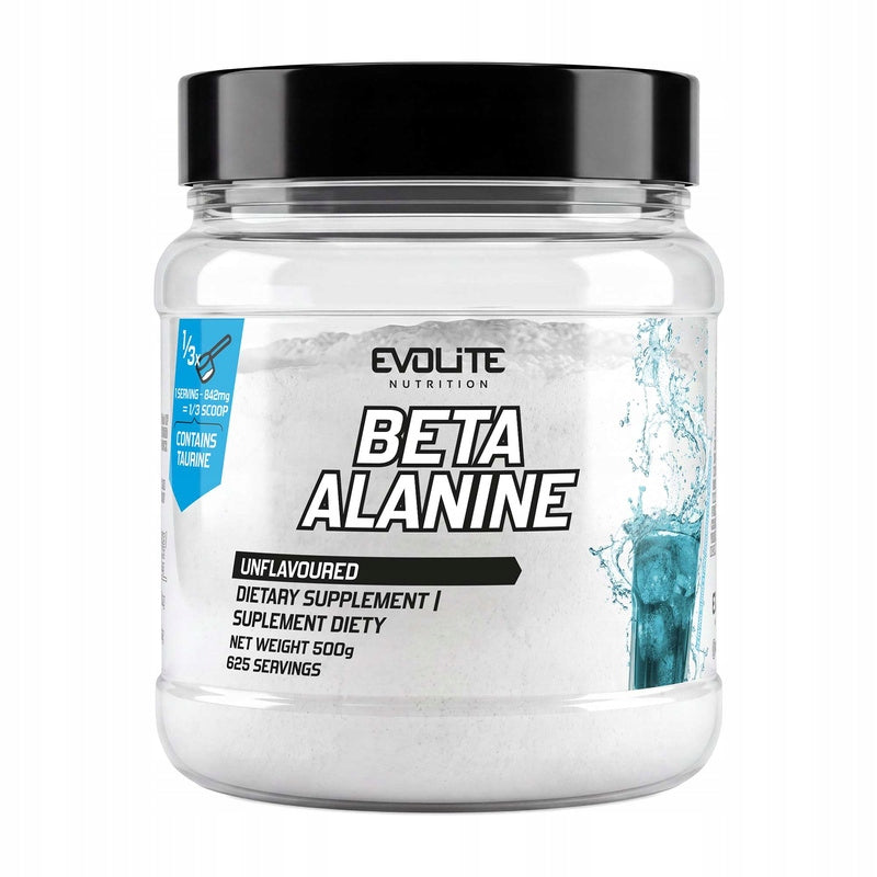 Evolite Beta-Alanine 500g Pure Natural No Additives Pure Powder Packaging status original