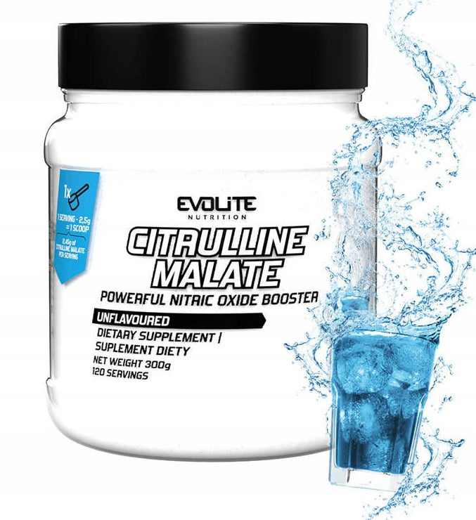 Evolite Citrulline Malate 300g CITRULLINE MALATE Tasteless Pump Strength