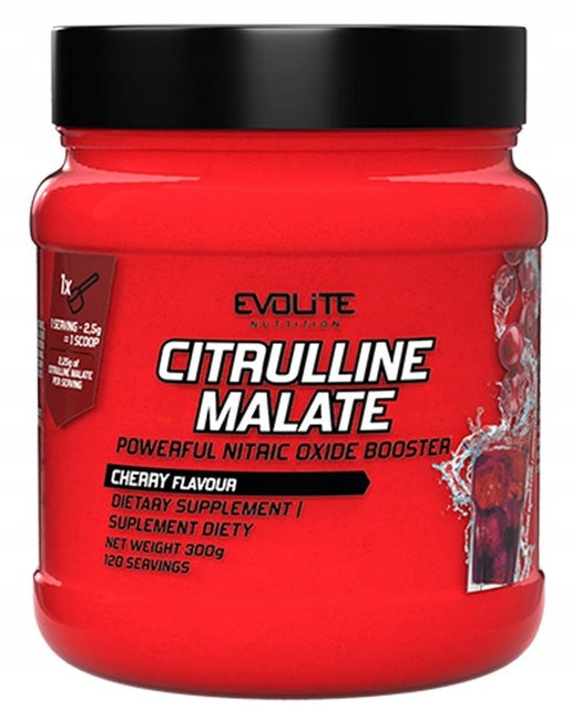 Evolite Citrulline Malate 300g Cherry Flavour Citrulline Apple Cherry