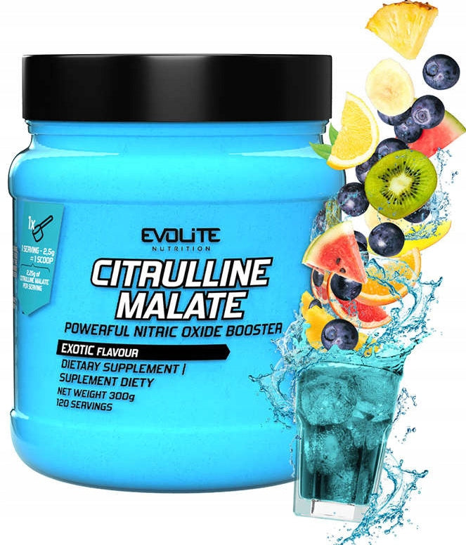 Evolite Citrulline Malate 300g Exotic CITRULLINE MALATE Tropical Fruit