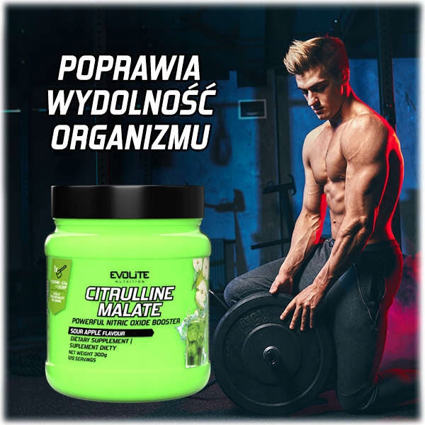 Evolite Citrulline Malate 300g Sour Apple APPLE CITRULLINE Sour Apple Expiration date not specified