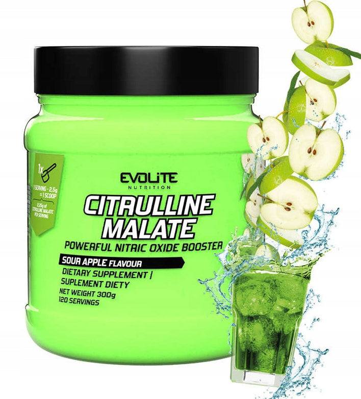 Evolite Citrulline Malate 300g Sour Apple APPLE CITRULLINE Sour Apple