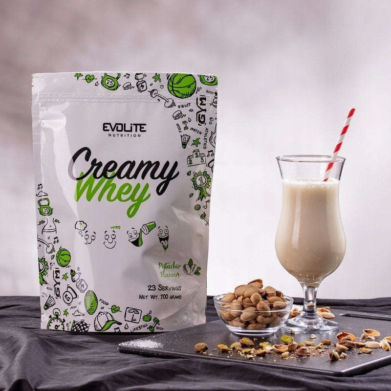 Evolite Creamy Whey 700g Pistachio PROTEIN WPC Concentrate Whey Pistachio Expiration date not specified