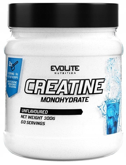 Evolite Creatine Monohydrate 300g CREATINE MONOHYDRATE Tasteless Strength Mass