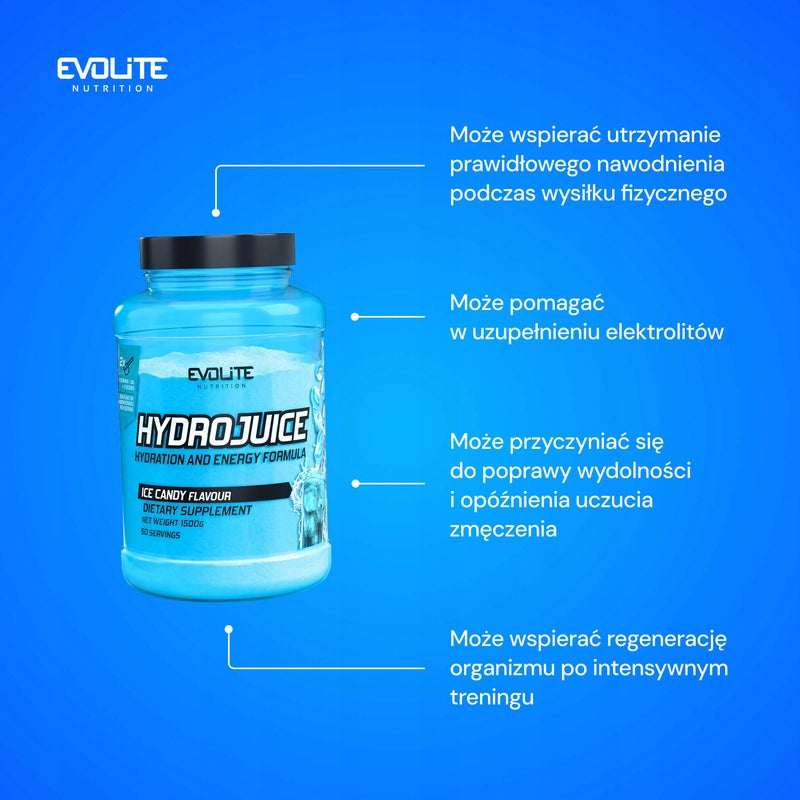 Evolite HYDROJUICE 1500g ISOTONIC Electrolytes Vitamins Hydration Candy Expiration date not specified