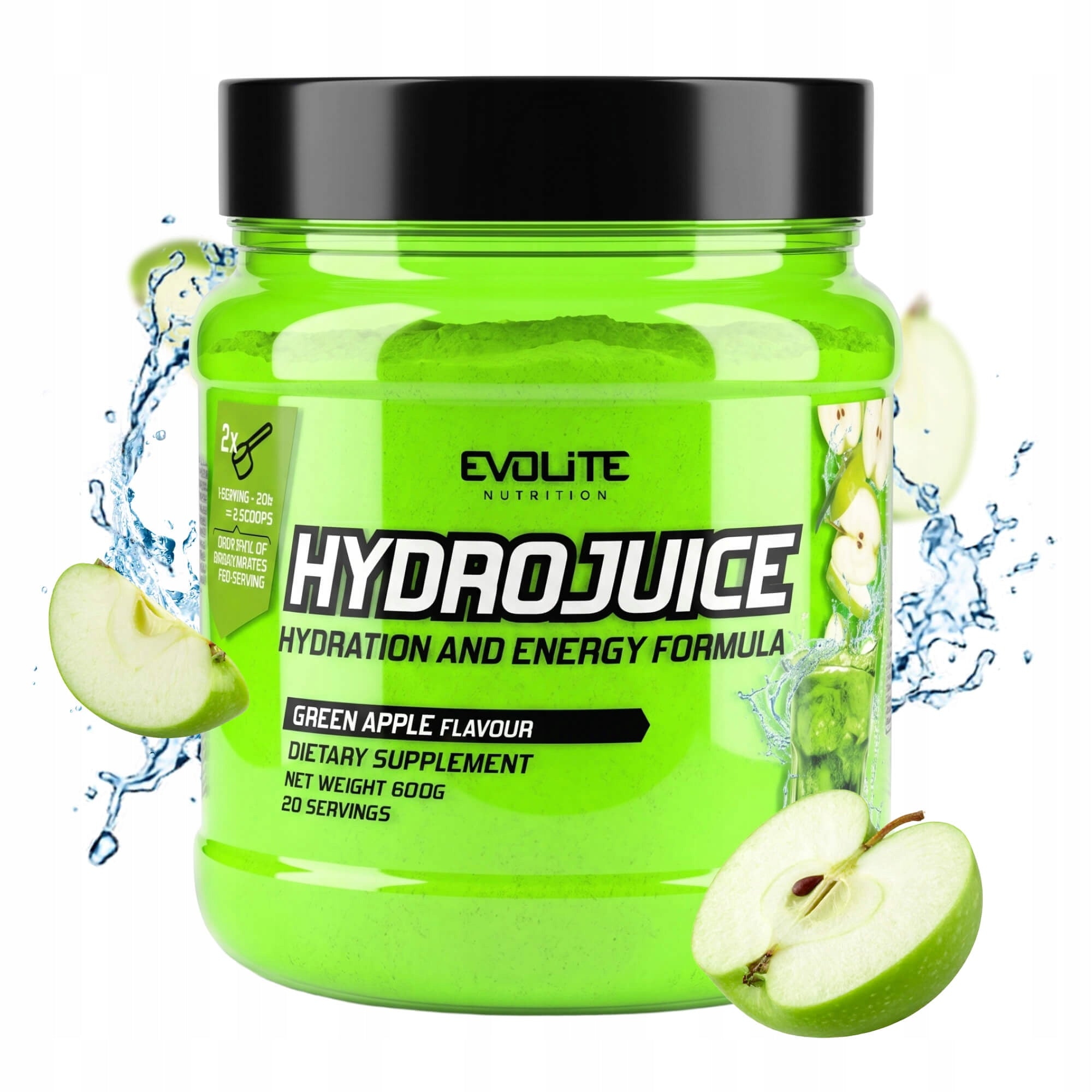 Evolite HydroJuice 600g Isotonic Electrolytes Hydration Carbohydrates Carbo