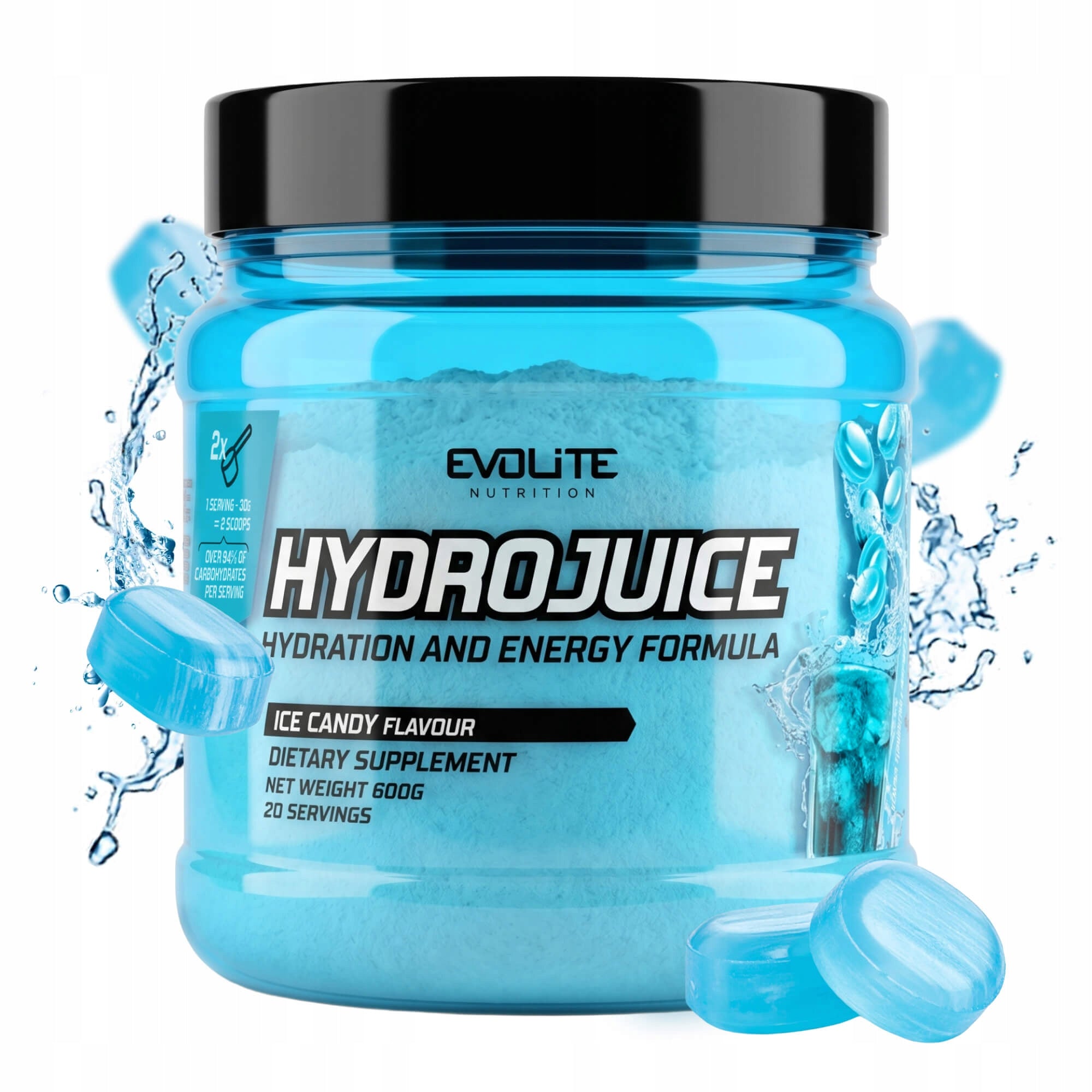 Evolite HydroJuice Carb Isotonic Electrolytes Vitamins Minerals Water Coconut