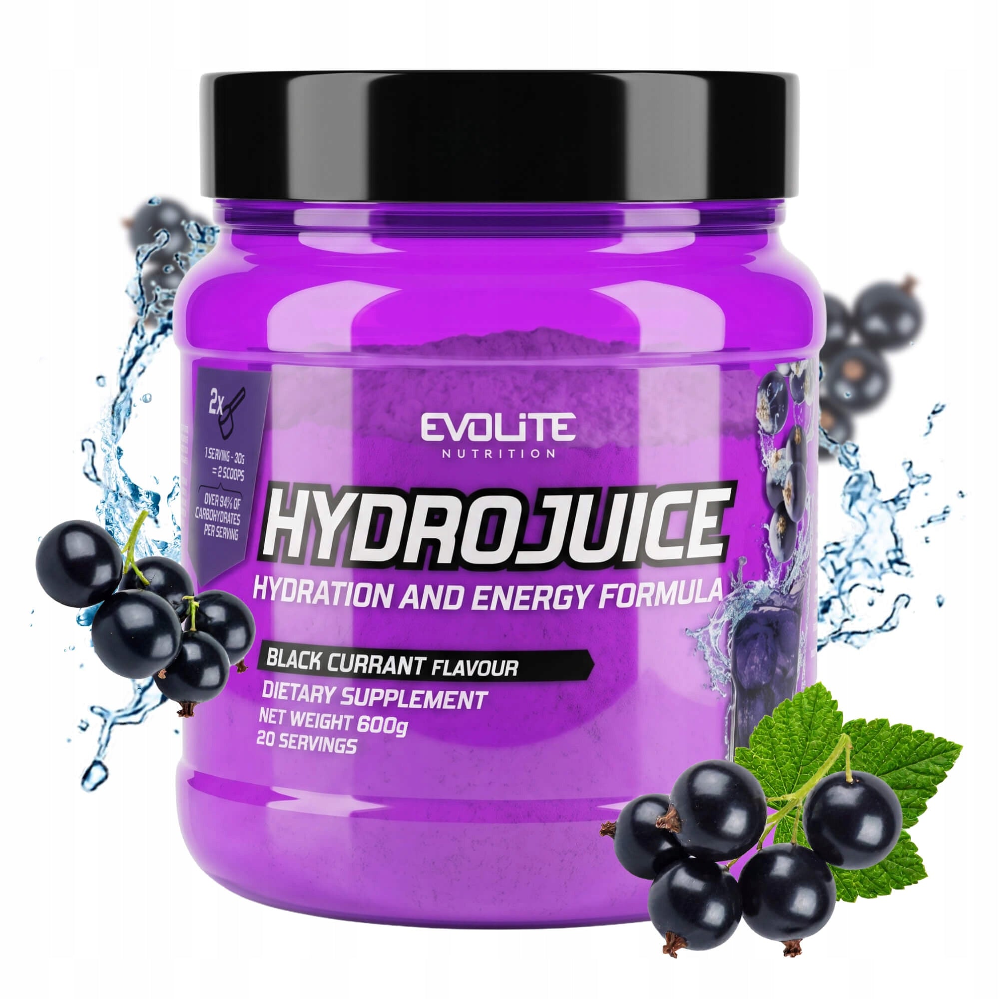 Evolite HydroJuice Isotonic Vitamins Minerals Electrolytes Hydration Carbo