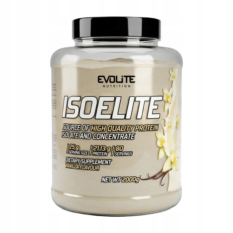 Evolite IsoElite 2000g 50:50 ISOLATE + CONCENTRATE WPI WPC 1:1 WHEY 2kg Packaging status original