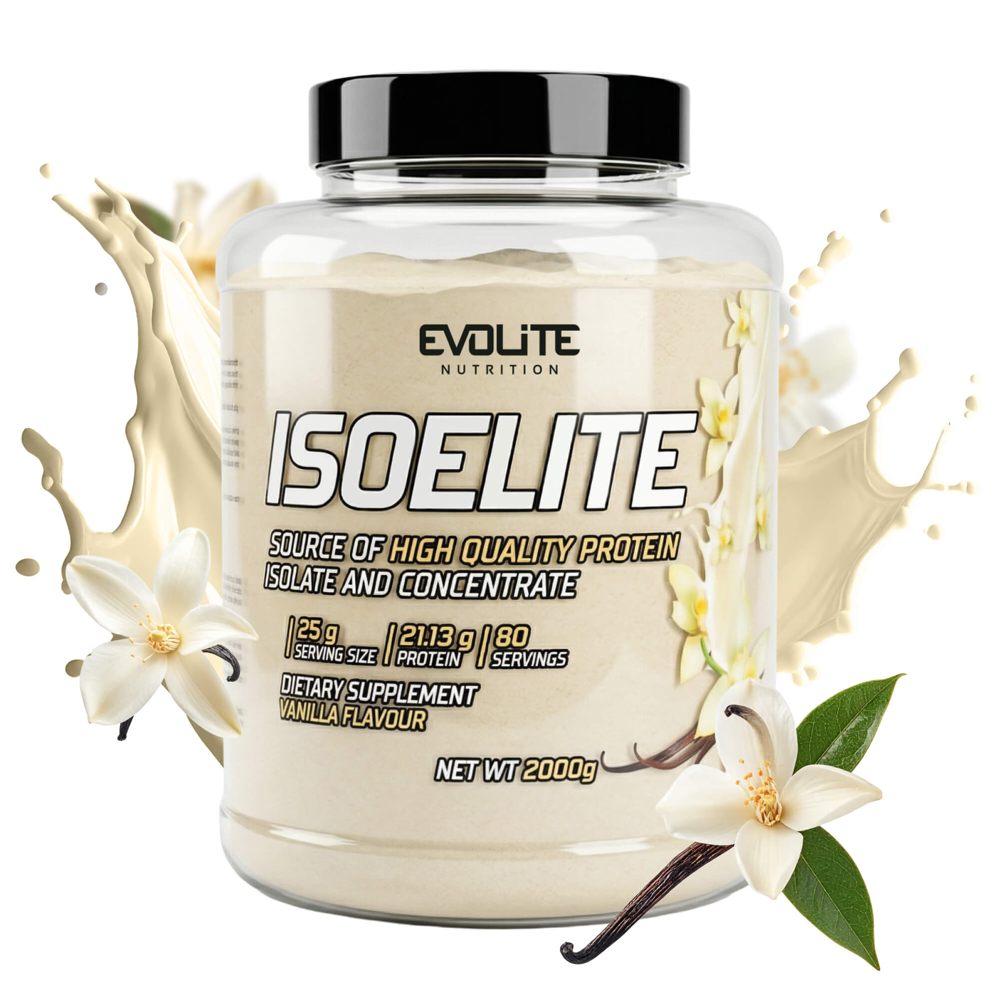 Evolite IsoElite 2000g 50:50 ISOLATE + CONCENTRATE WPI WPC 1:1 WHEY 2kg