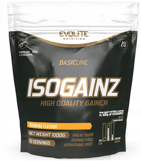 Evolite IsoGainz 1000g banana Brand Evolite Nutrition