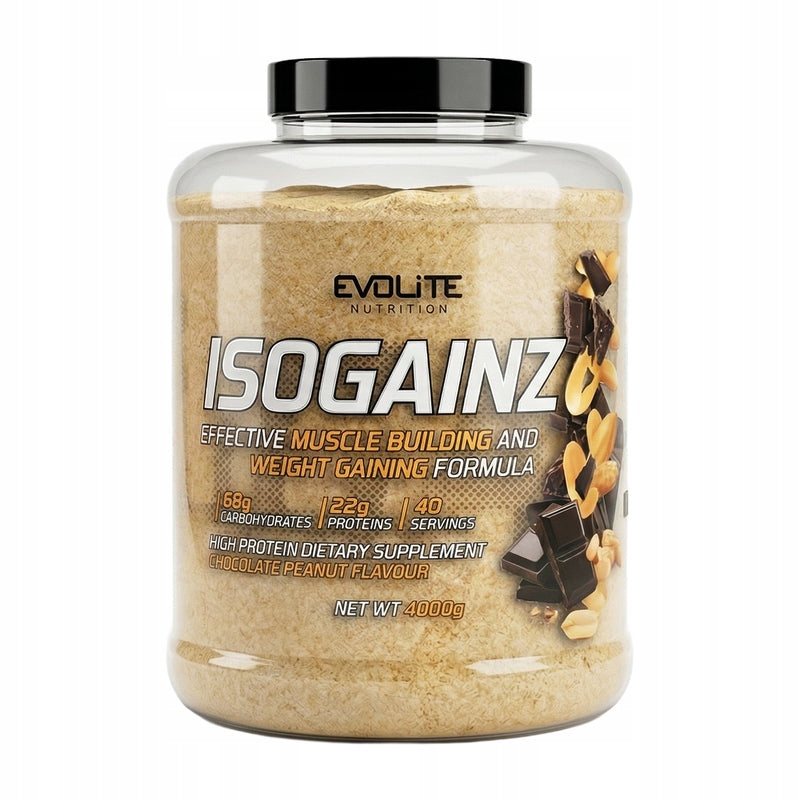 Evolite IsoGainz 4000g Gainer Weight Carbon Composite Concentrate Isolate Expiration date at least 1 year from the date of purchase