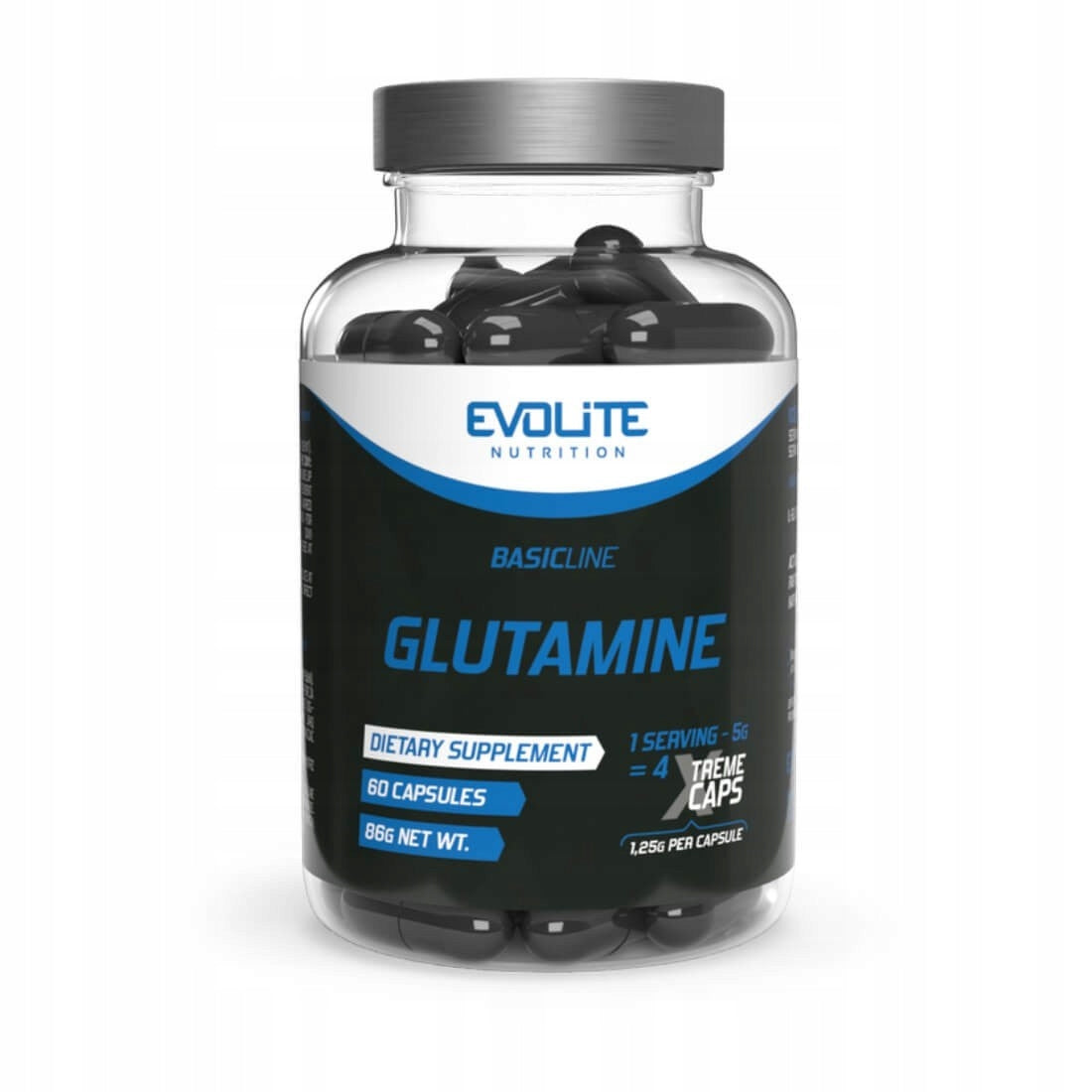 Evolite L-glutamine 1250mg Xtreme 60 kaps