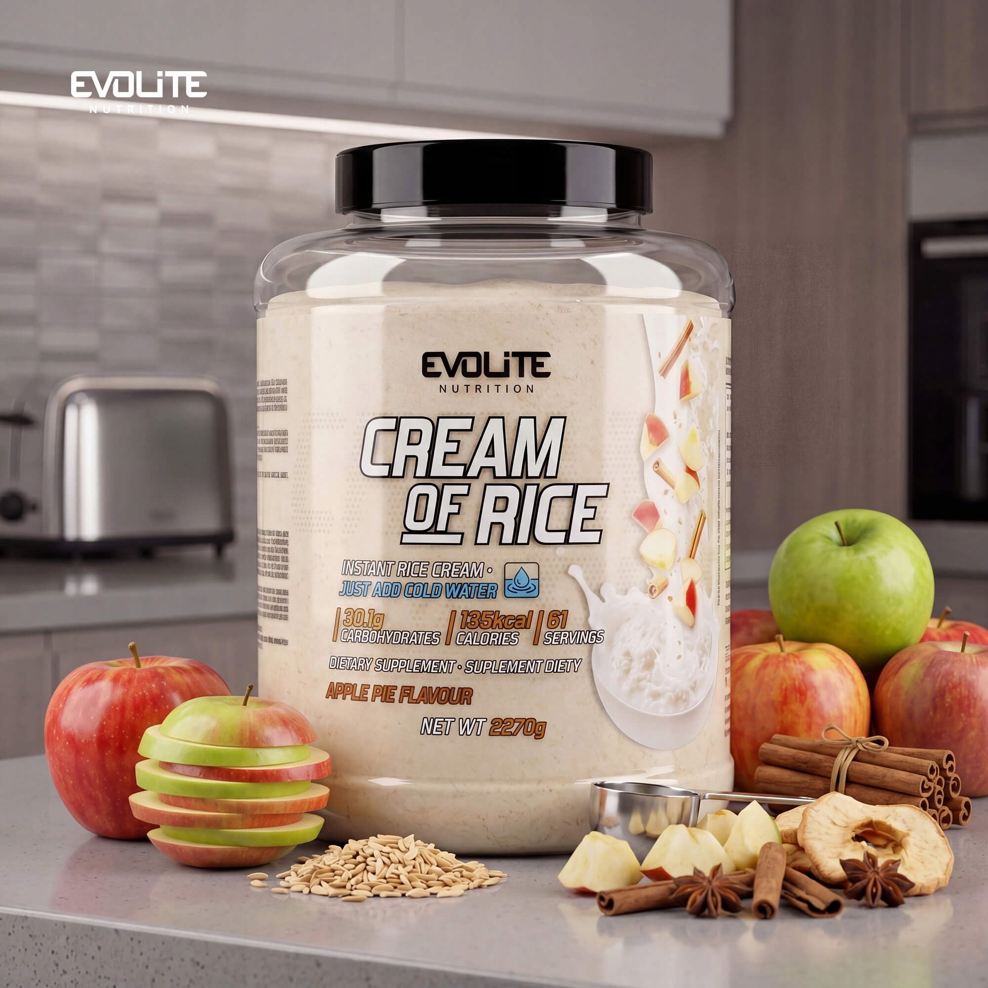 Evolite Nutrition Cream of Rice 2270 Rice Stick Energy Regeneration Carbs Brand Evolite Nutrition