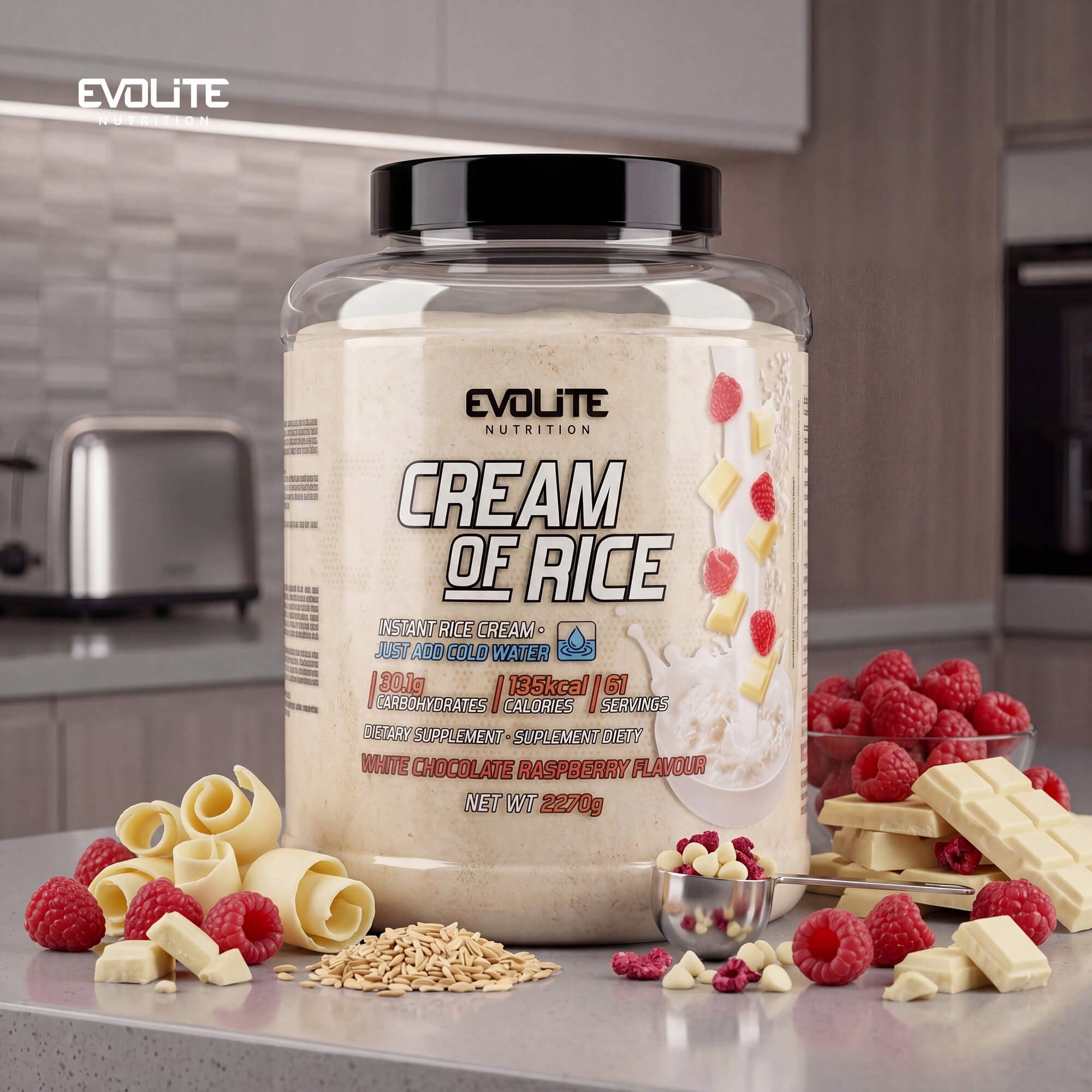 Evolite Nutrition Cream of Rice 2270 Rice Stick Energy Regeneration Carbs Expiration date at least 1 year from the date of purchase