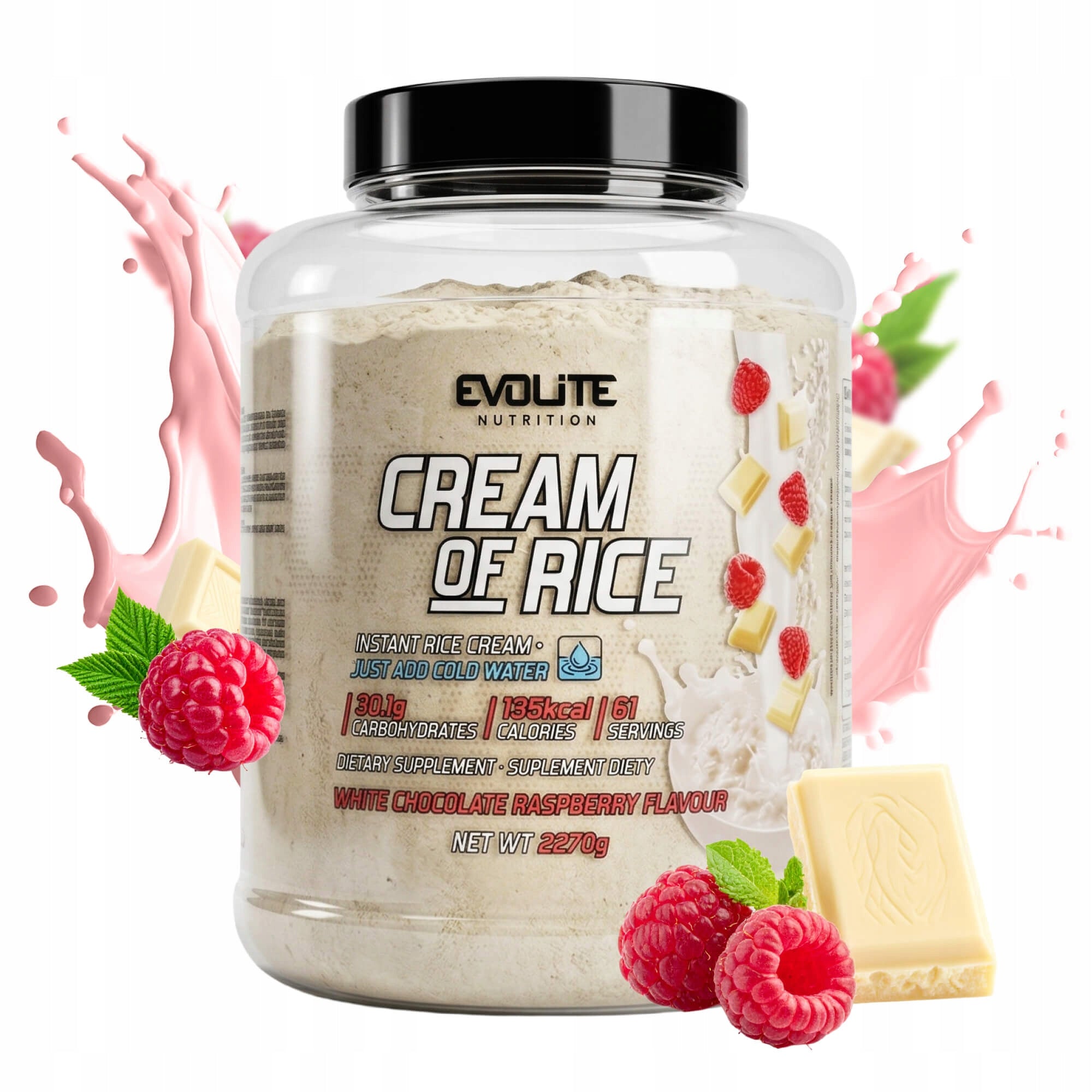 Evolite Nutrition Cream of Rice 2270 Rice Stick Energy Regeneration Carbs