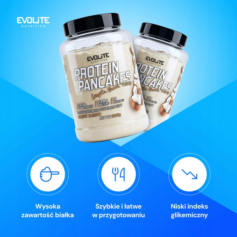 Evolite Protein Pancake 1000g 33g Protein 100g WPC PANCAKES High Protein Brand Evolite Nutrition