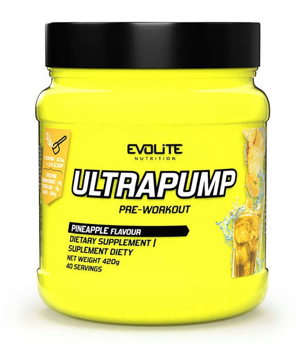 Evolite ULTRA PUMP 420g taste Pineapple PRE-WORKOUT Creatine MASS AAKG