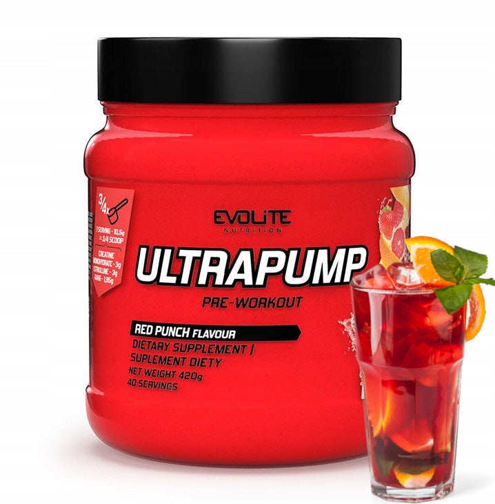Evolite Ultra Pump 420g Red Punch Brand Evolite Nutrition