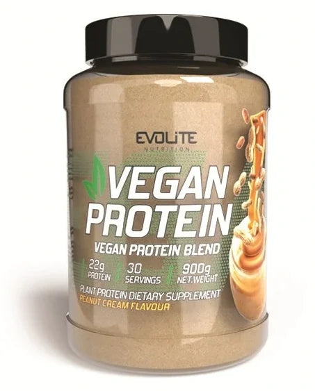 Evolite VEGAN PROTEIN 900g VEGETABLE Vegetable Protein Complex PEANUT CREAM