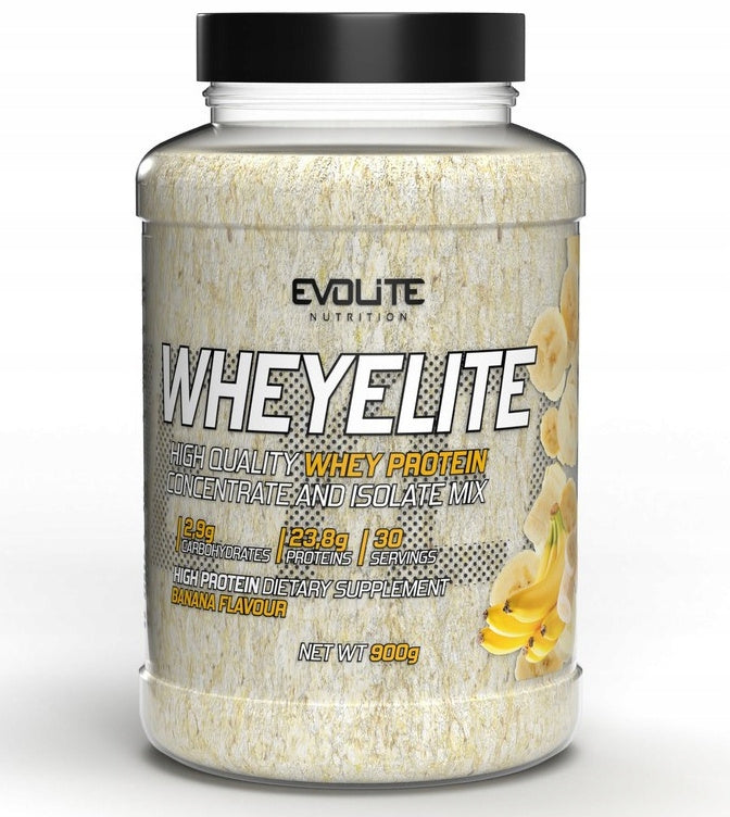 Evolite WHEYELITE 900g BANANA Flavour Protein WPC PROTEIN MIX WPI