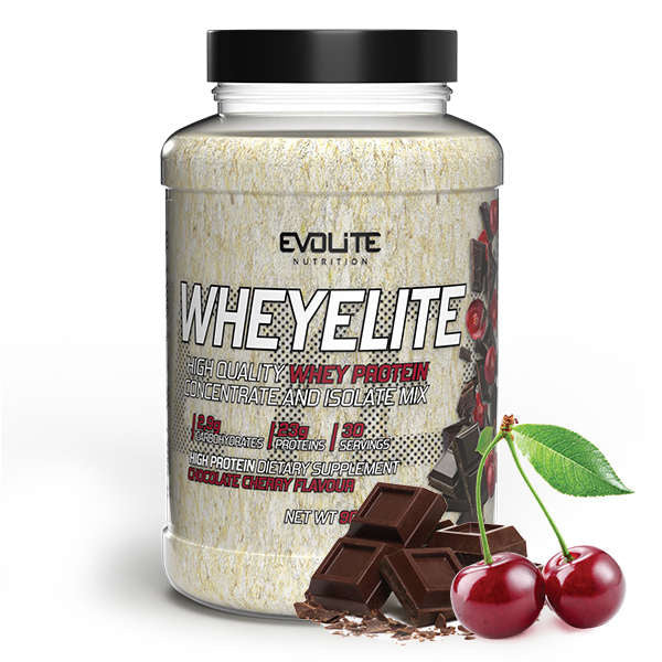 Evolite WHEYELITE 900g Double Chocolate Cherry Protein WPC PROTEIN MIX WPI