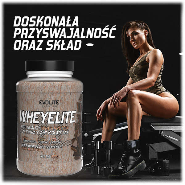 Evolite WHEYELITE 900g Double Chocolate Protein WPC PROTEIN MIX WPI Packaging status original