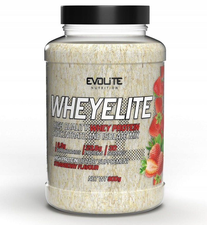 Evolite WHEYELITE 900g STRAWBERRY Flavour Protein WPC PROTEIN MIX WPI
