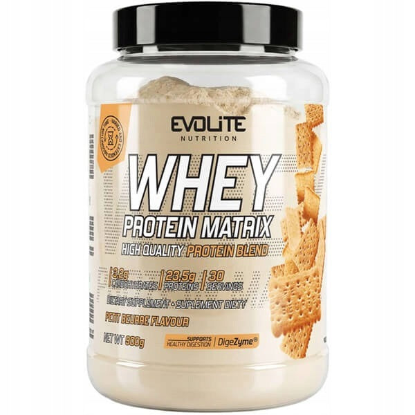 Evolite Whey Protein Matrix - protein 4 fractions + enzymes 900g petit beurre