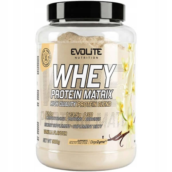 Evolite Whey Protein Matrix - protein 4 fractions + enzymes 900g vanilla