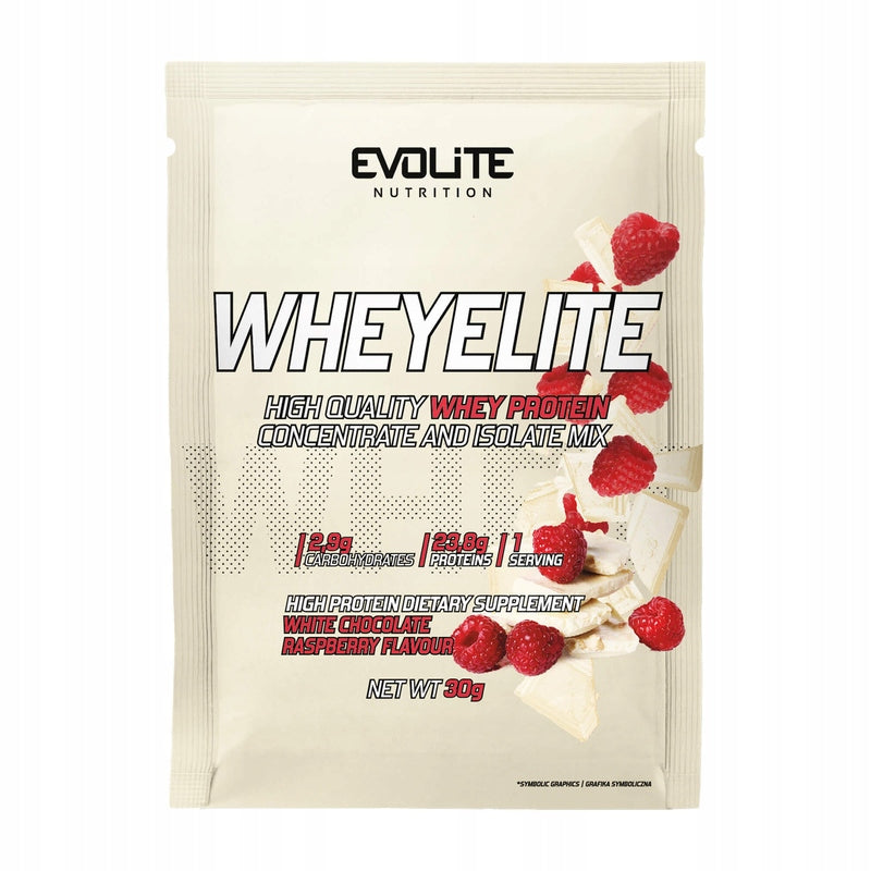 Evolite WheyElite 30g PROTEIN WPC WPI Sample Sachet Sample Packaging status original