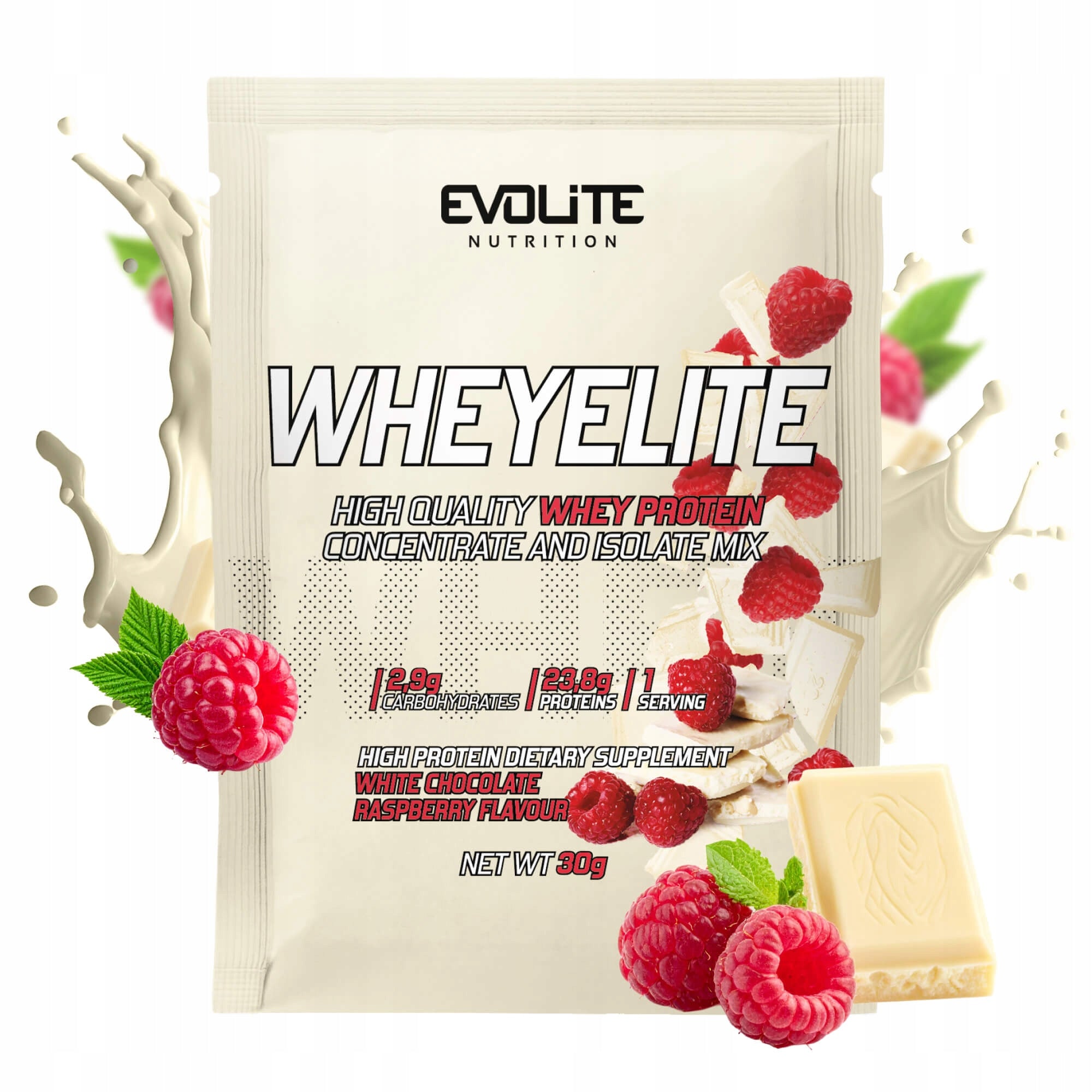 Evolite WheyElite 30g PROTEIN WPC WPI Sample Sachet Sample
