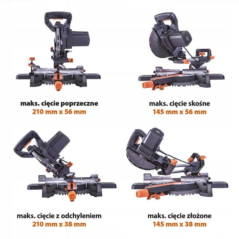 Evolution R185SMS+ Miter Saw 185mm 1200W Multi-Material Manufacturer code 047-0003A