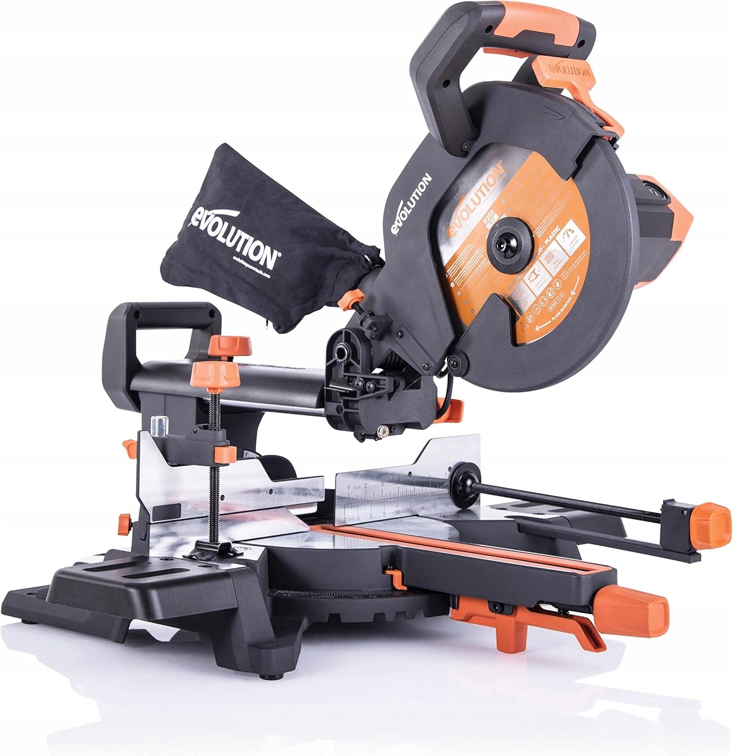 Evolution R255SMS+ 2000W Bevel Saw for Wood, Metal and Plastic