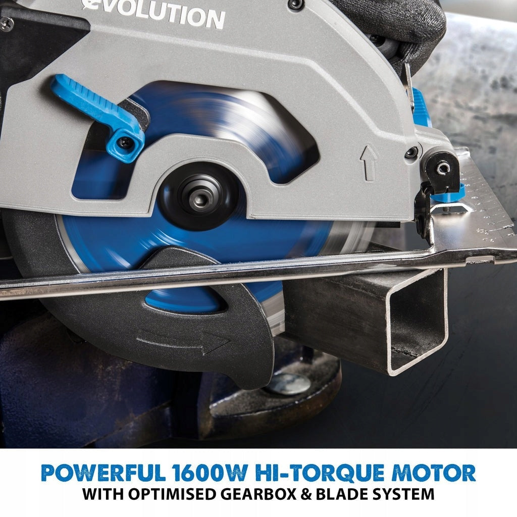Evolution S185CCSL 185mm Metal Cutting Circular Saw with Steel Blade Packaging status original