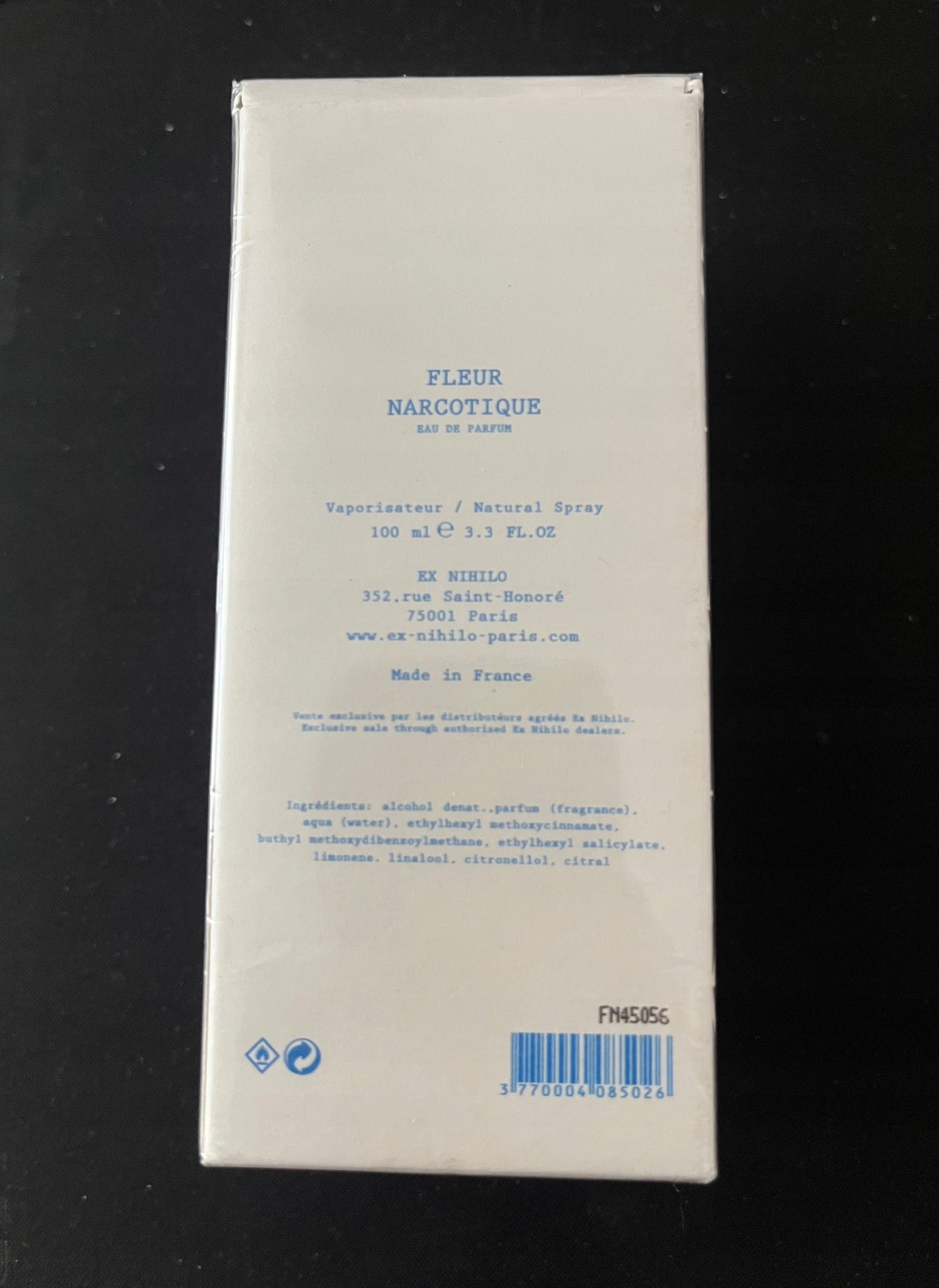 Ex Nihilo Fleur Narcotique Eau de Parfum 100 ml Manufacturer code 3770004085026