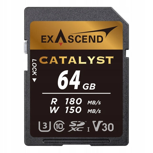 Exascend EX64GSDU1 - 64GB SDXC card, UHS-II, R180/W150