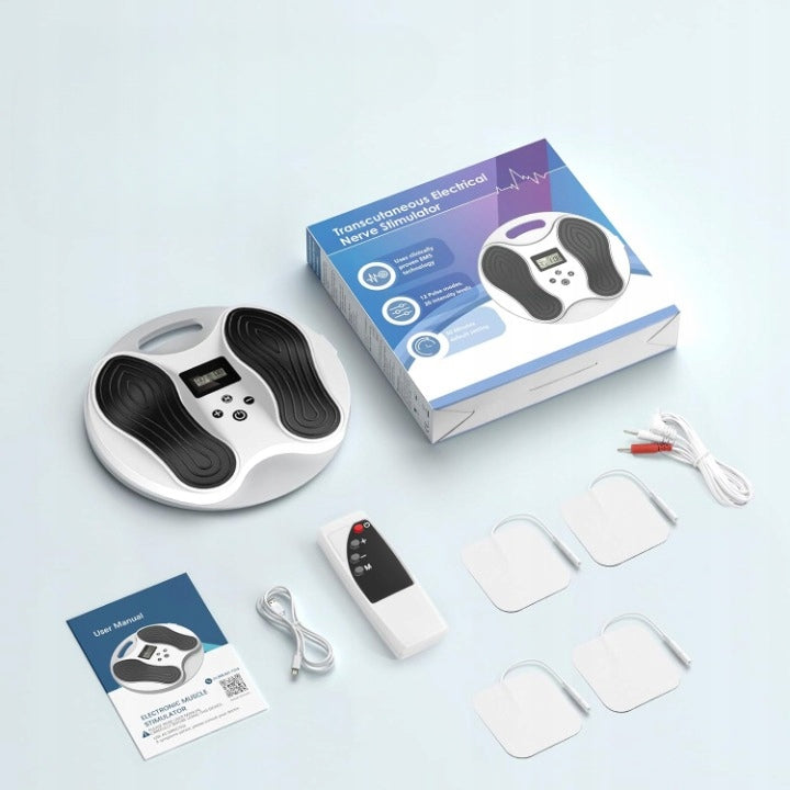 Exbushwren EMS foot massager TENS circulatory stimulator neuropathy leg pain Manufacturer code 4037