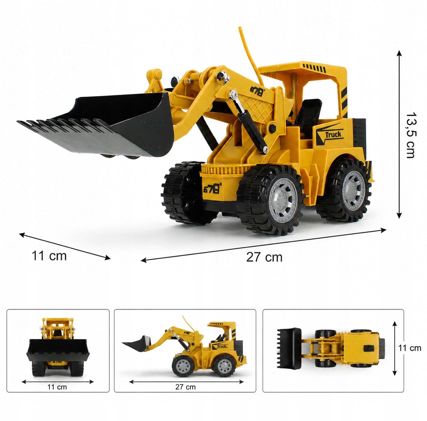 Excavator Bulldozer Remote Controlled Remote Control RC Movable Spoon Large Wheels Machine Kind driving