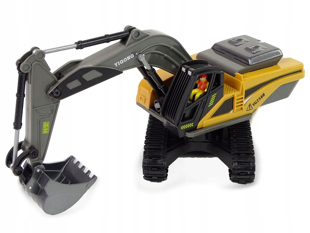 Excavator remote controlled large bulldozer RC light sound excavator charger Brand Happy Kiddo