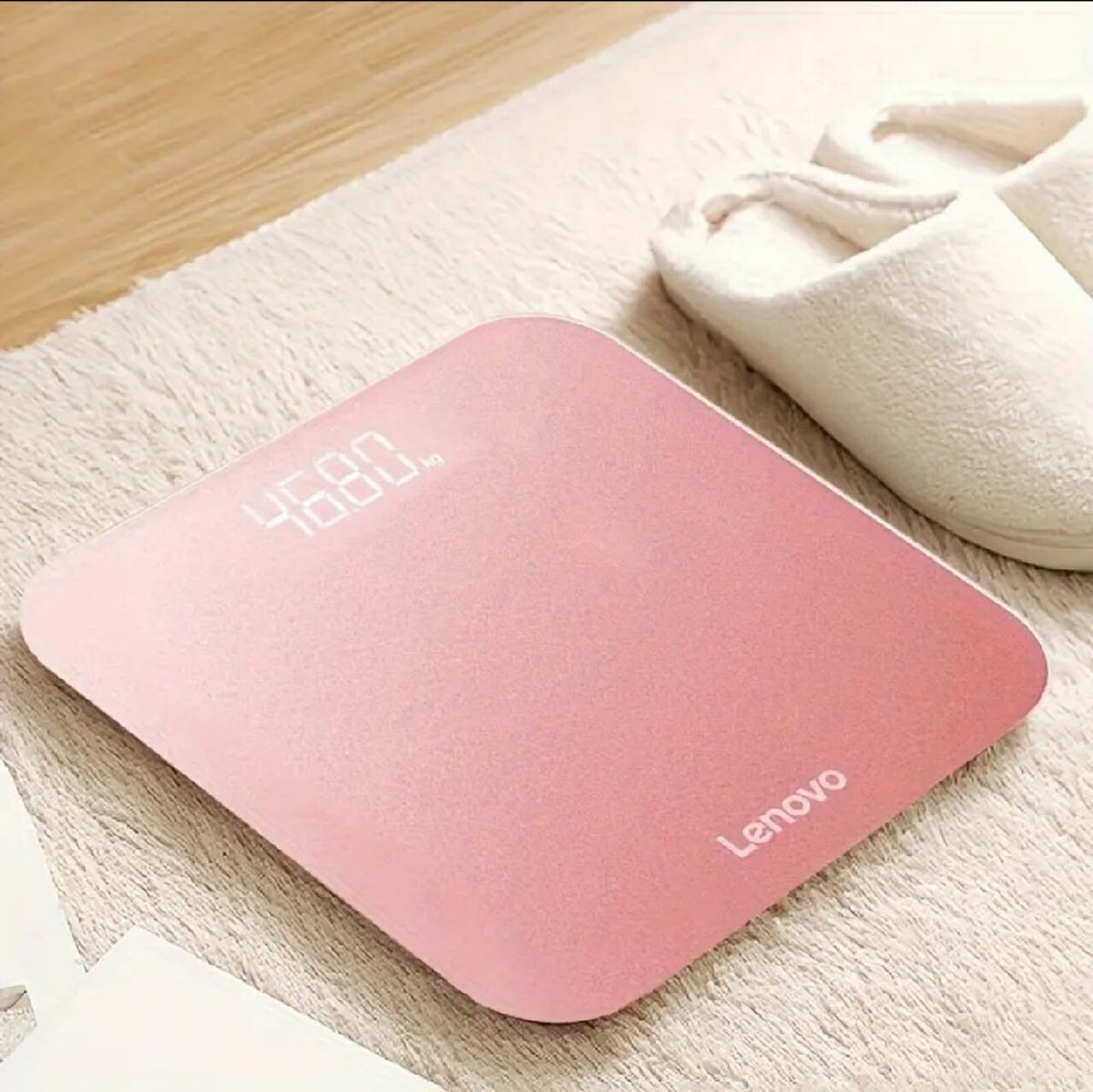 Exclusive Lenovo Scale R1 Bathroom Scale Pink LED Glass up to 180kg Packaging status original
