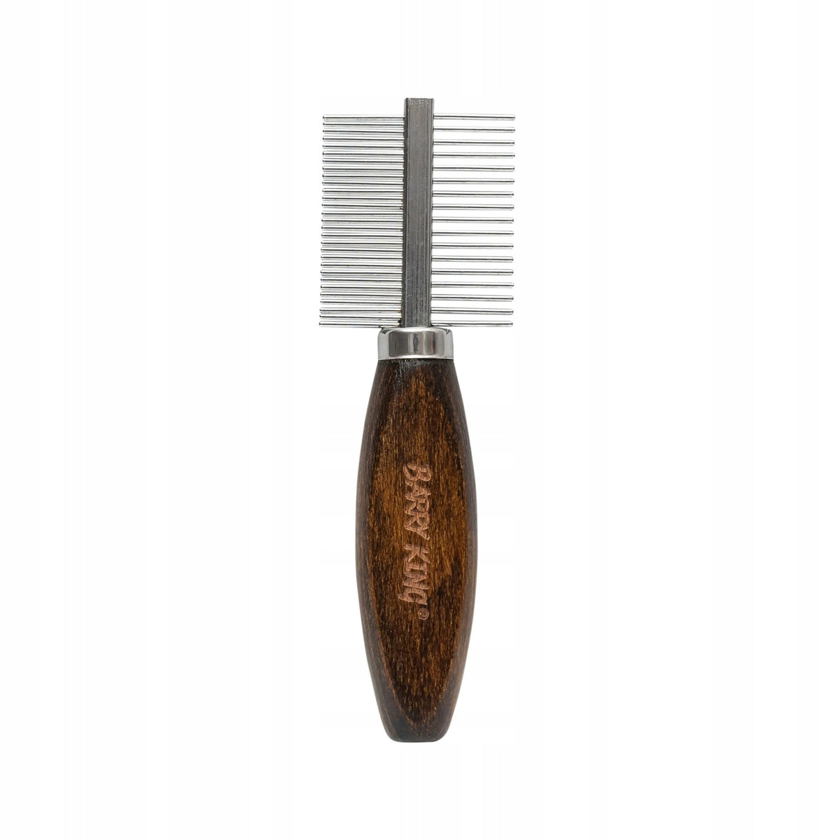 Exclusive double-sided comb, for animals, with metal base, wym.