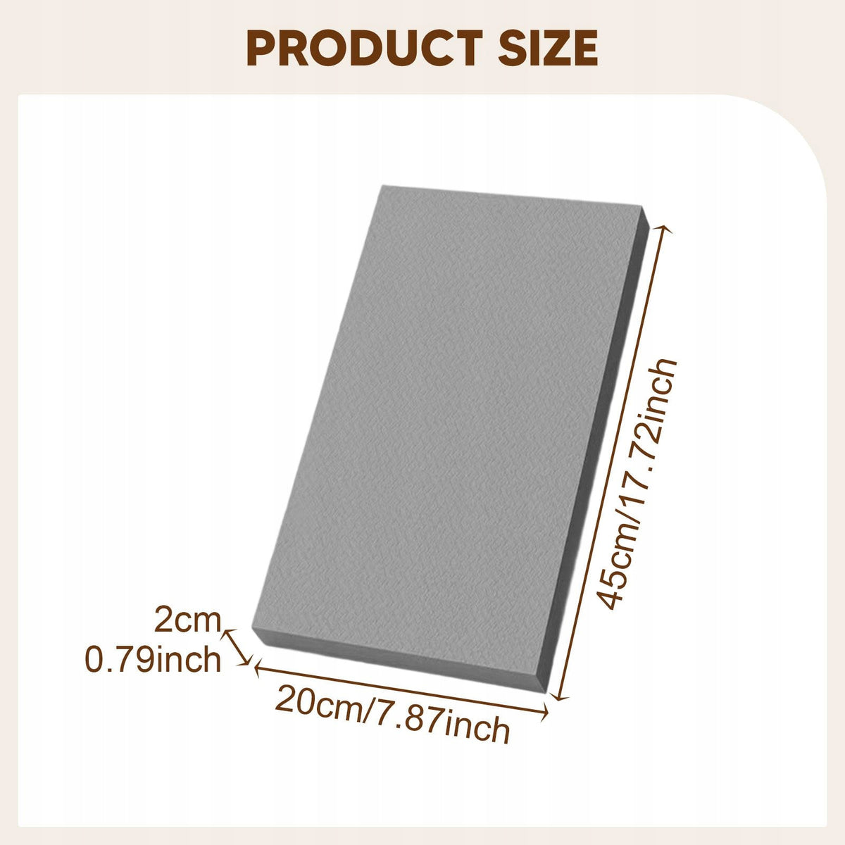 Exercise Balance Pad Anti Slip Foam Mat Knee Cushion TPE 45x20x2cm Packaging status original