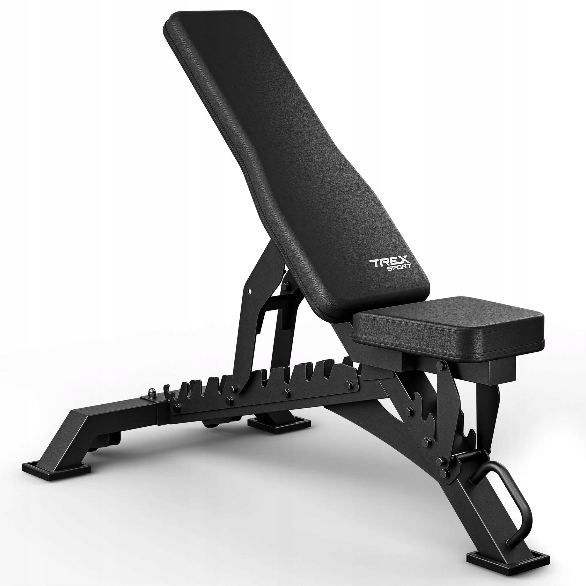 Exercise Bench Double Sided Adjustable Under Barbell Trex Sport