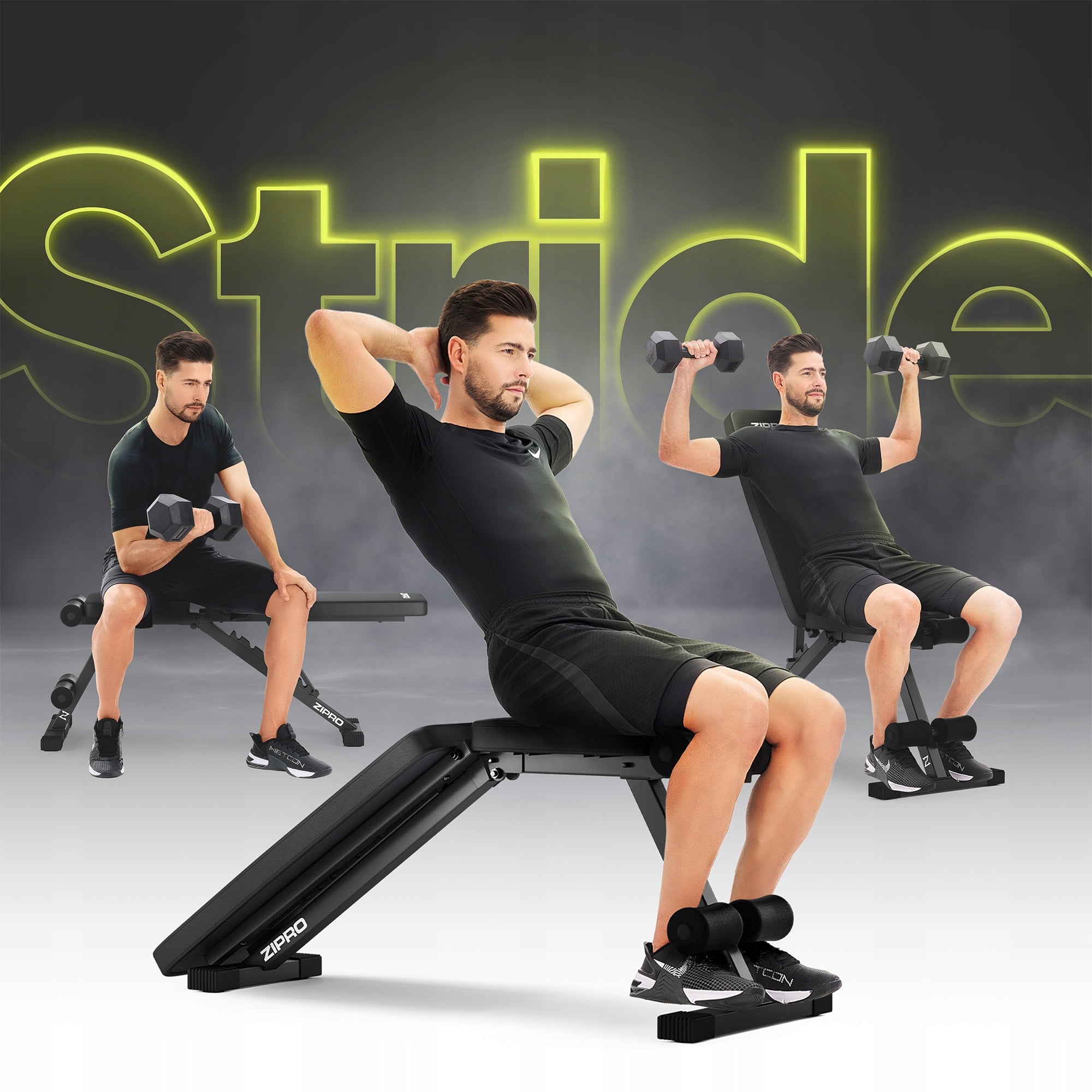 Exercise Bench Training Bench Adjustable Foldable Zipro Stride EAN (GTIN) 5902659848178
