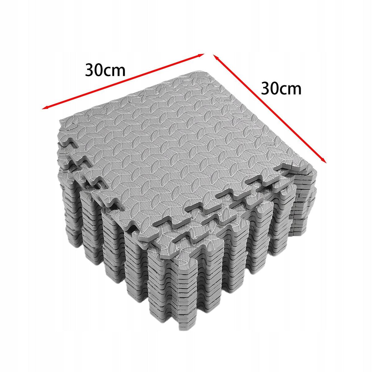 Exercise Floor Mats 16Pcs/Set Anti Slip EVA Soft Foam Mat Interlocking Gray Packaging status original