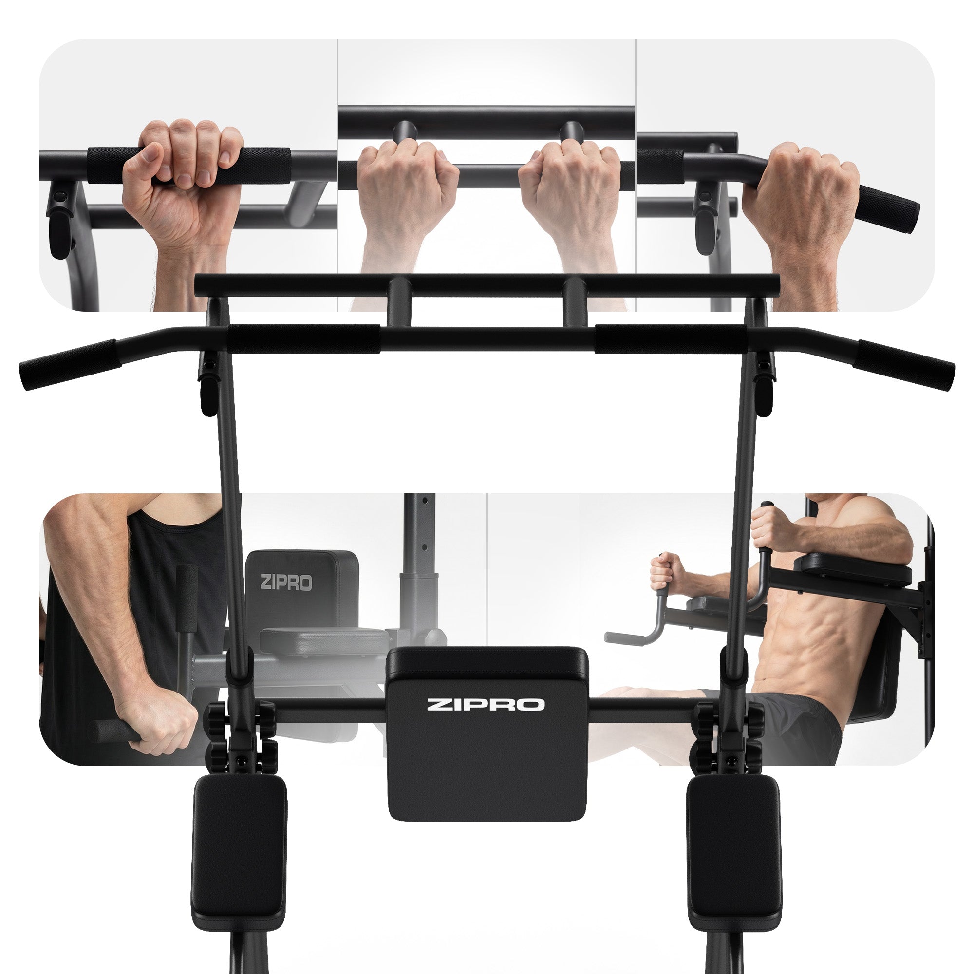 Exercise Handrails Dip Pull-Up Bar Adjustable Multifunctional Zipro Brand Zipro