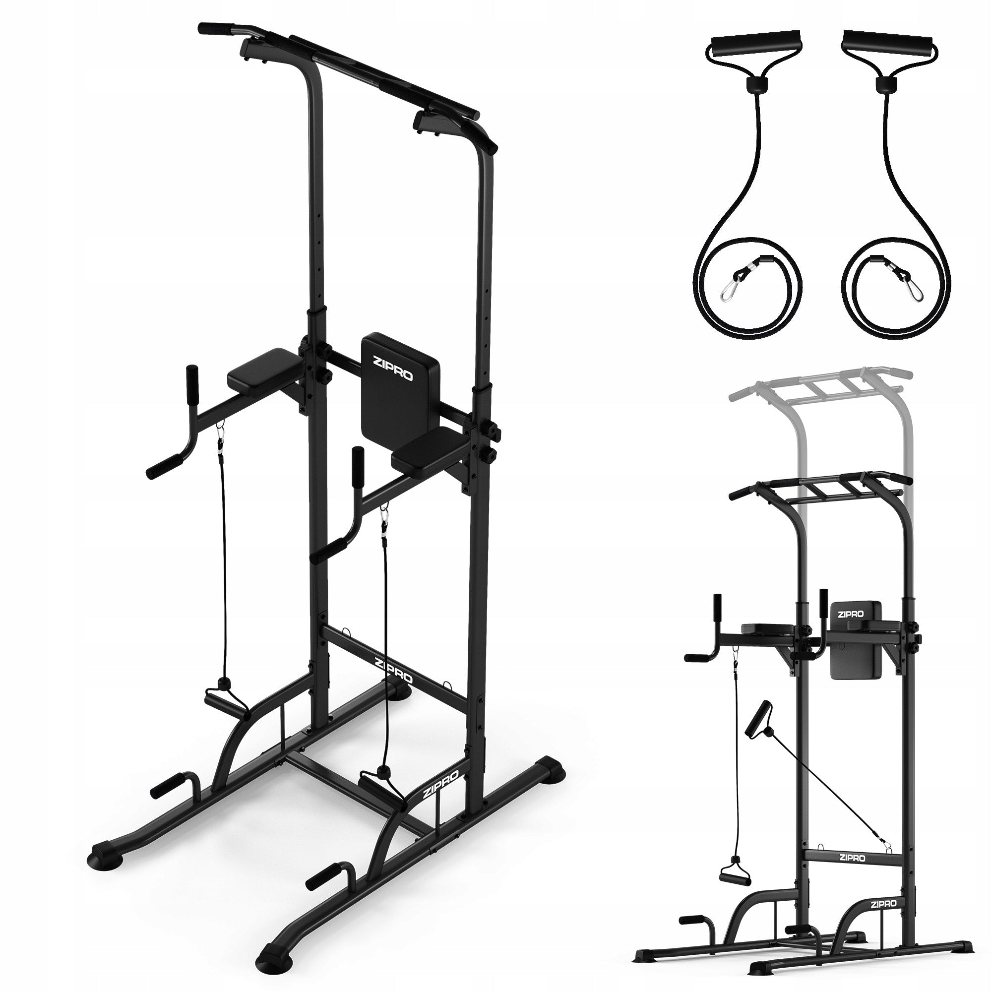Exercise Handrails Dip Pull-Up Bar Adjustable Multifunctional Zipro