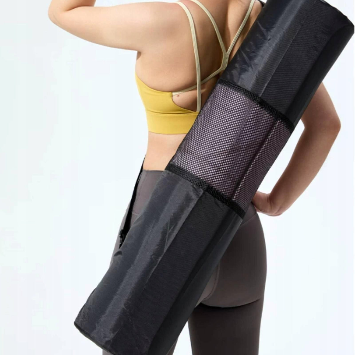 Exercise Mat Carrier Breathable Mesh Panel Hands Free Strap for 185-68-6mm Packaging status original
